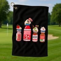 Funny Christmas Tee Crna Pacu ER ED ICU Cricital Care Nurse Golf Towel thumb 1