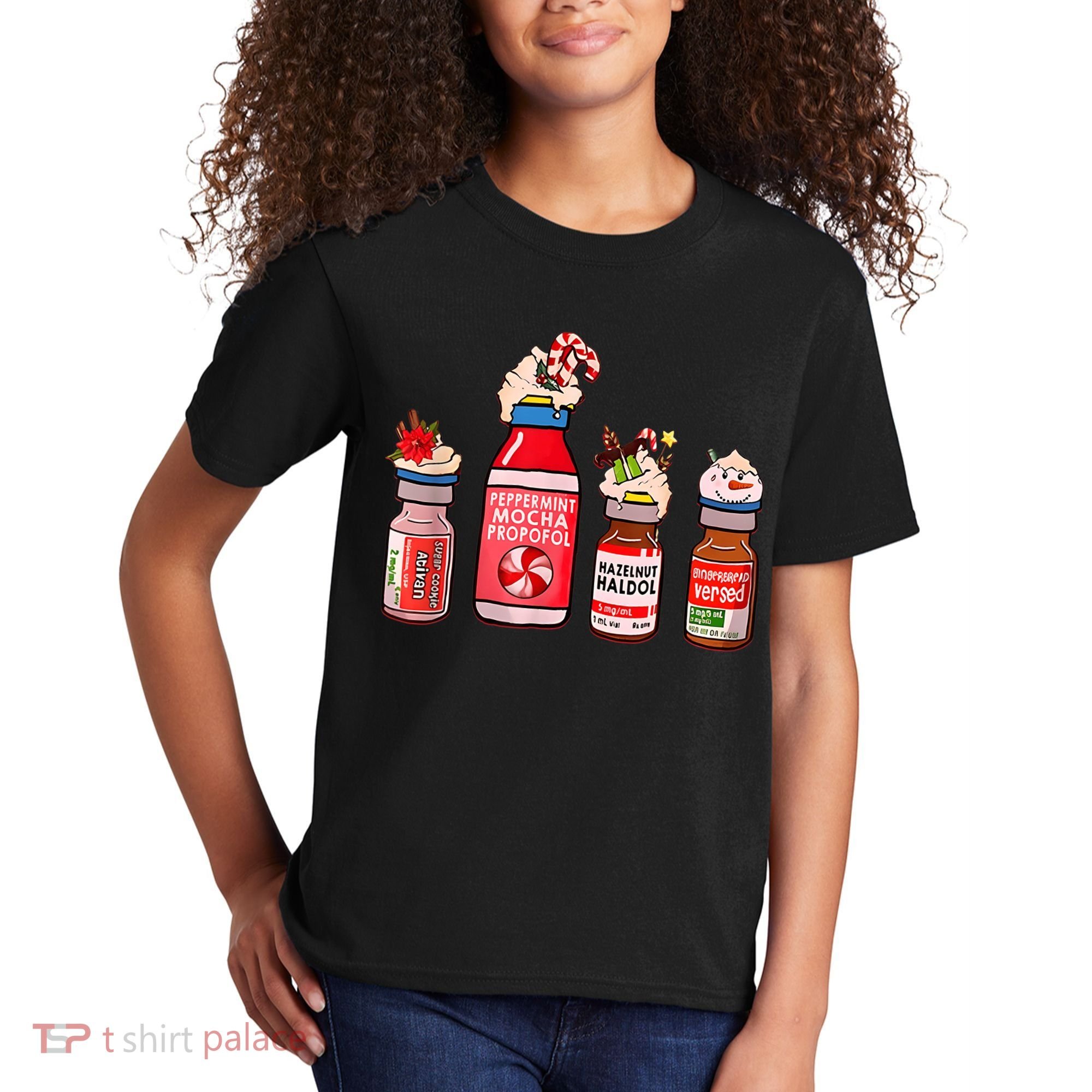 Funny Christmas Tee Crna Pacu ER ED ICU Cricital Care Nurse Kids T-Shirt