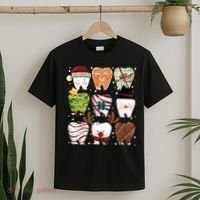 Funny Christmas Teeth Dental Dentist Santa Reindeer Snowman Gingerbread T-Shirt thumb 2