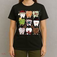 Funny Christmas Teeth Dental Dentist Santa Reindeer Snowman Gingerbread T-Shirt thumb 4