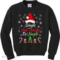 Funny Christmas Tree Single Ready To Jingle Christmas Jingle Xmas Holiday Gift Kids Sweatshirt thumb 0