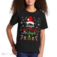 Funny Christmas Tree Single Ready To Jingle Christmas Jingle Xmas Holiday Gift Kids T-Shirt thumb 2