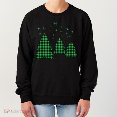 Festive Christmas Trees Pattern Women's Sweatshirt