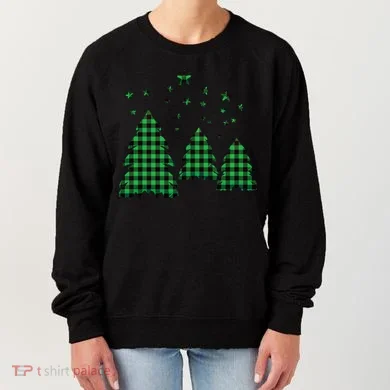 Festive Christmas Trees Pattern Women's Sweatshirt