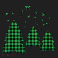 Festive Christmas Trees Pattern Women's Sweatshirt thumb 2