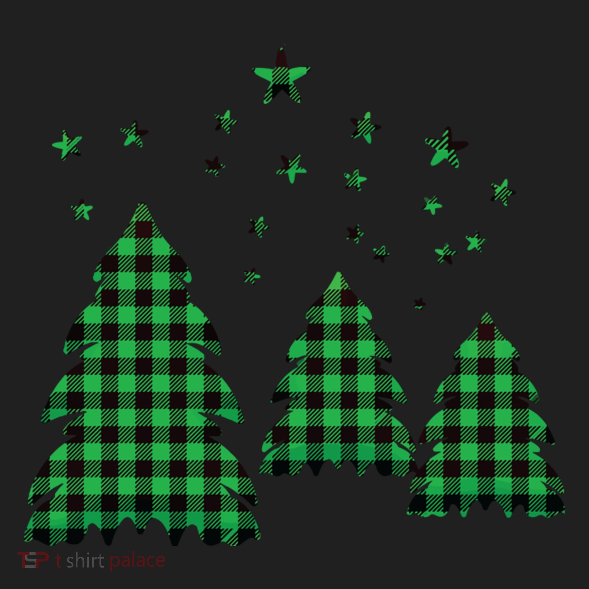 Festive Christmas Trees Pattern Women's Sweatshirt
