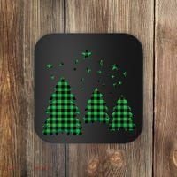 Festive Christmas Trees Pattern Coaster thumb 0