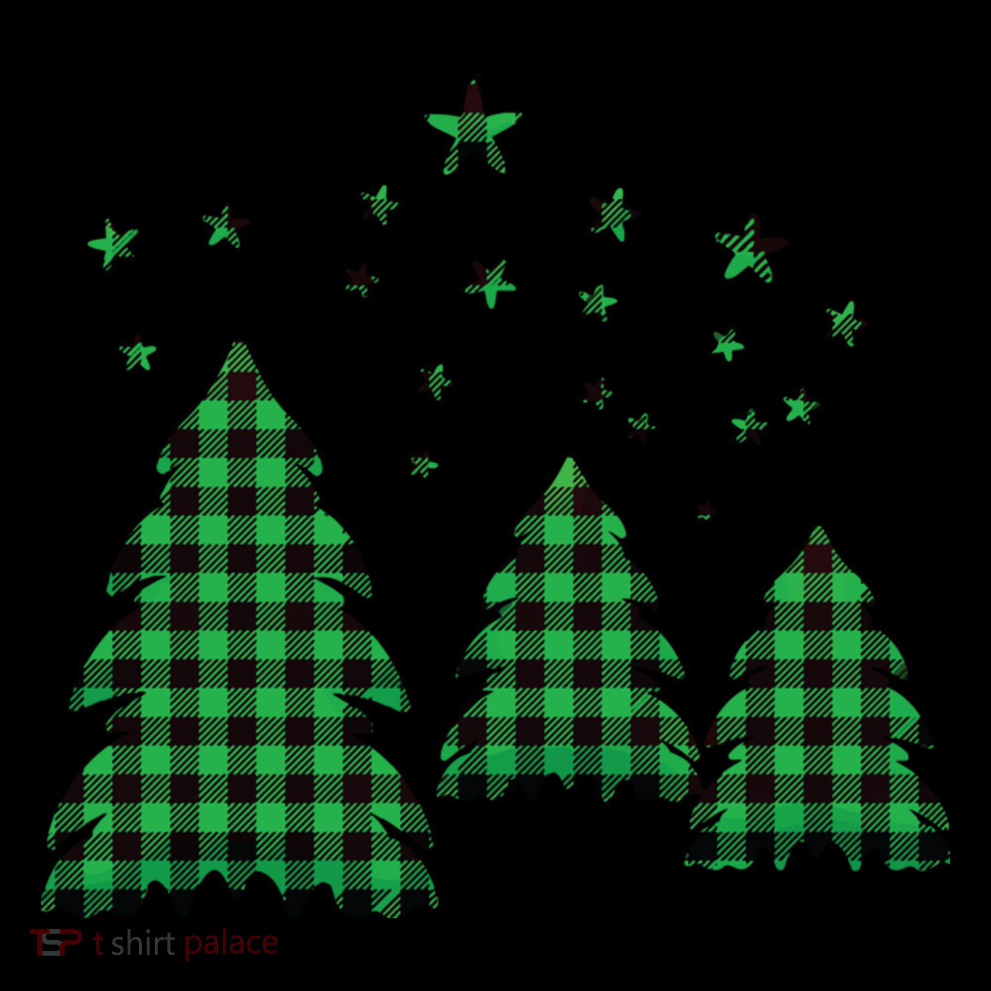 Festive Christmas Trees Pattern Toddler Hoodie