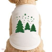 Festive Christmas Trees Pattern Doggie Tank thumb 0