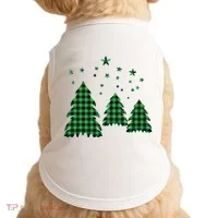 Festive Christmas Trees Pattern Doggie Tank thumb 0