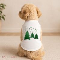 Festive Christmas Trees Pattern Doggie Tank thumb 2