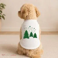 Festive Christmas Trees Pattern Doggie Tank thumb 2