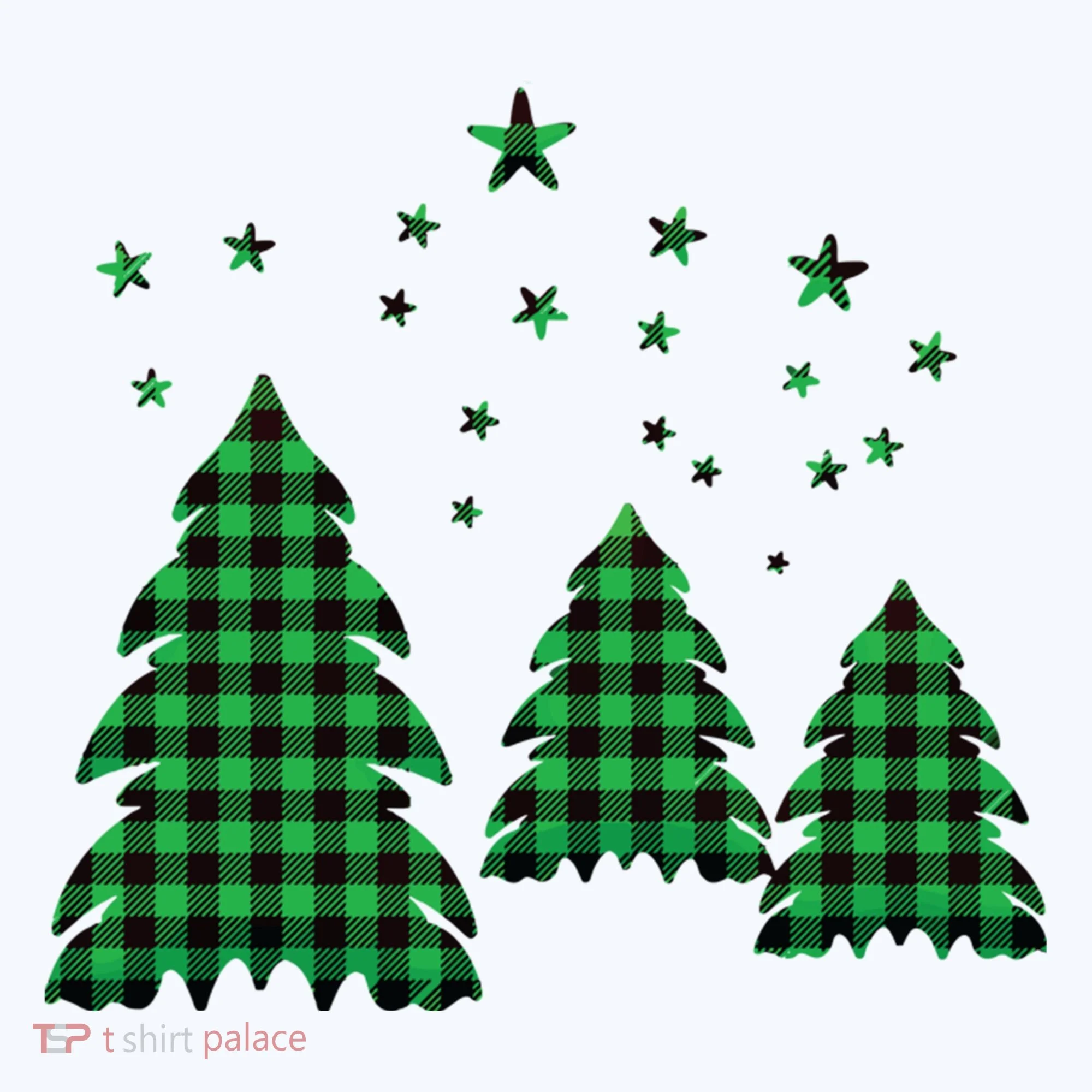 Festive Christmas Trees Pattern Doggie Tank