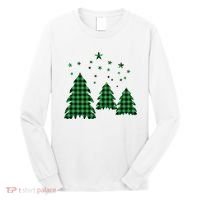 Festive Christmas Trees Pattern Long Sleeve Shirt thumb 0