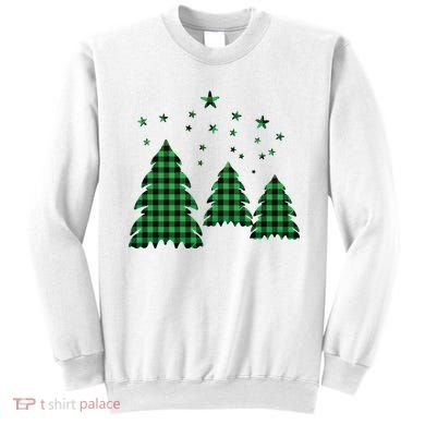 Festive Christmas Trees Pattern Sweatshirt