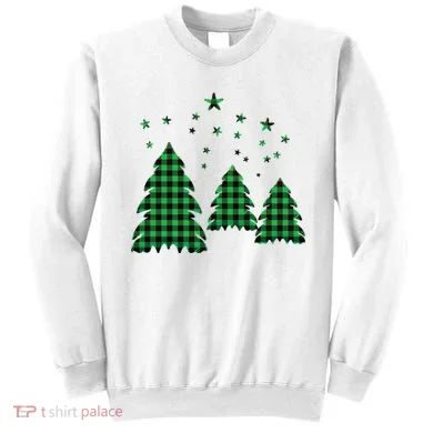 Festive Christmas Trees Pattern Sweatshirt