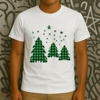 Festive Christmas Trees Pattern T-Shirt thumb 3
