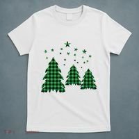 Festive Christmas Trees Pattern T-Shirt thumb 5