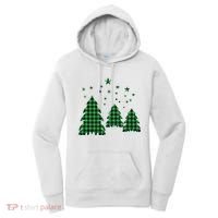 Festive Christmas Trees Pattern Women's Hoodie thumb 0