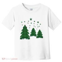 Festive Christmas Trees Pattern Toddler T-Shirt thumb 0