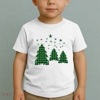 Festive Christmas Trees Pattern Toddler T-Shirt thumb 2