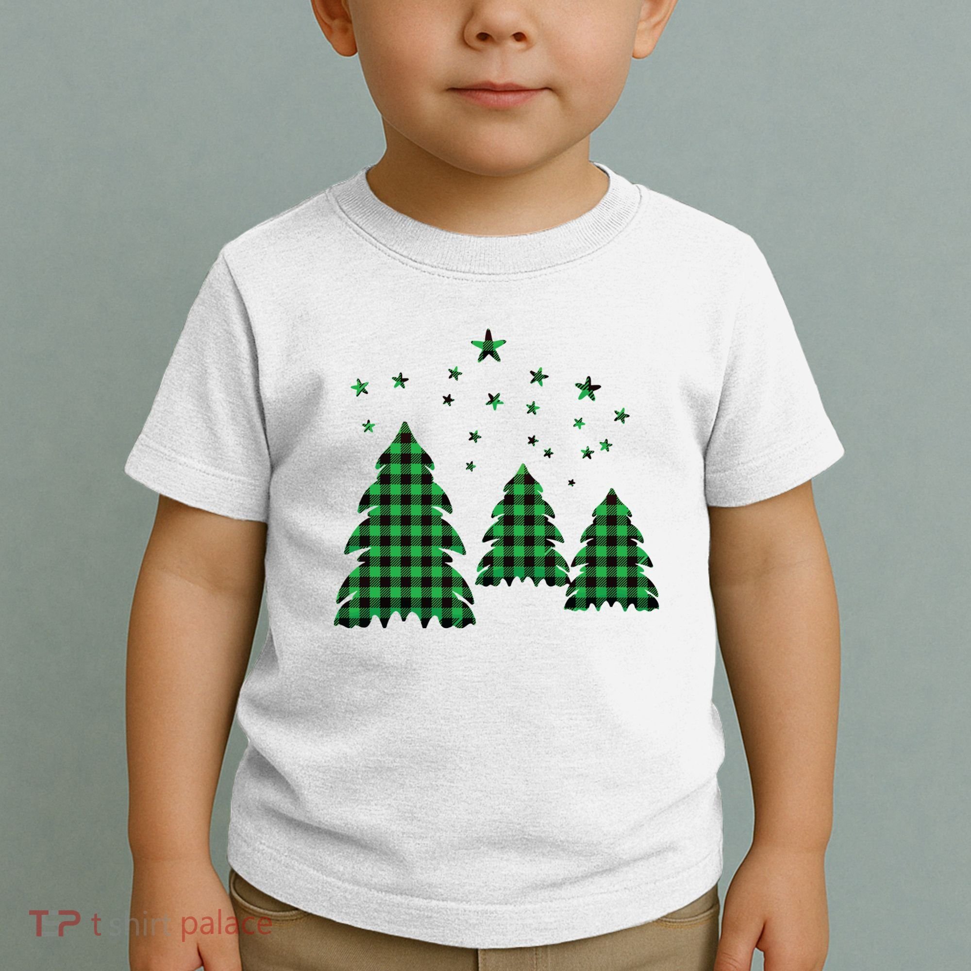 Festive Christmas Trees Pattern Toddler T-Shirt