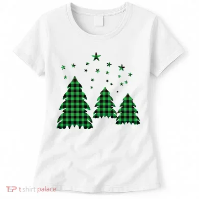 Festive Christmas Trees Pattern Women's T-Shirt