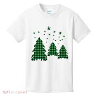 Festive Christmas Trees Pattern Kids T-Shirt thumb 0