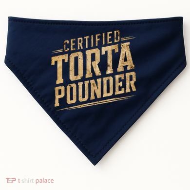 Funny Certified Torta Pounder Latino USA-Made Doggie Bandana