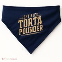 Funny Certified Torta Pounder Latino USA-Made Doggie Bandana thumb 0