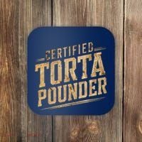 Funny Certified Torta Pounder Latino Coaster thumb 0