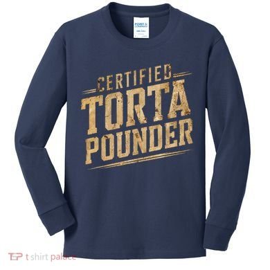 Funny Certified Torta Pounder Latino Kids Long Sleeve Shirt
