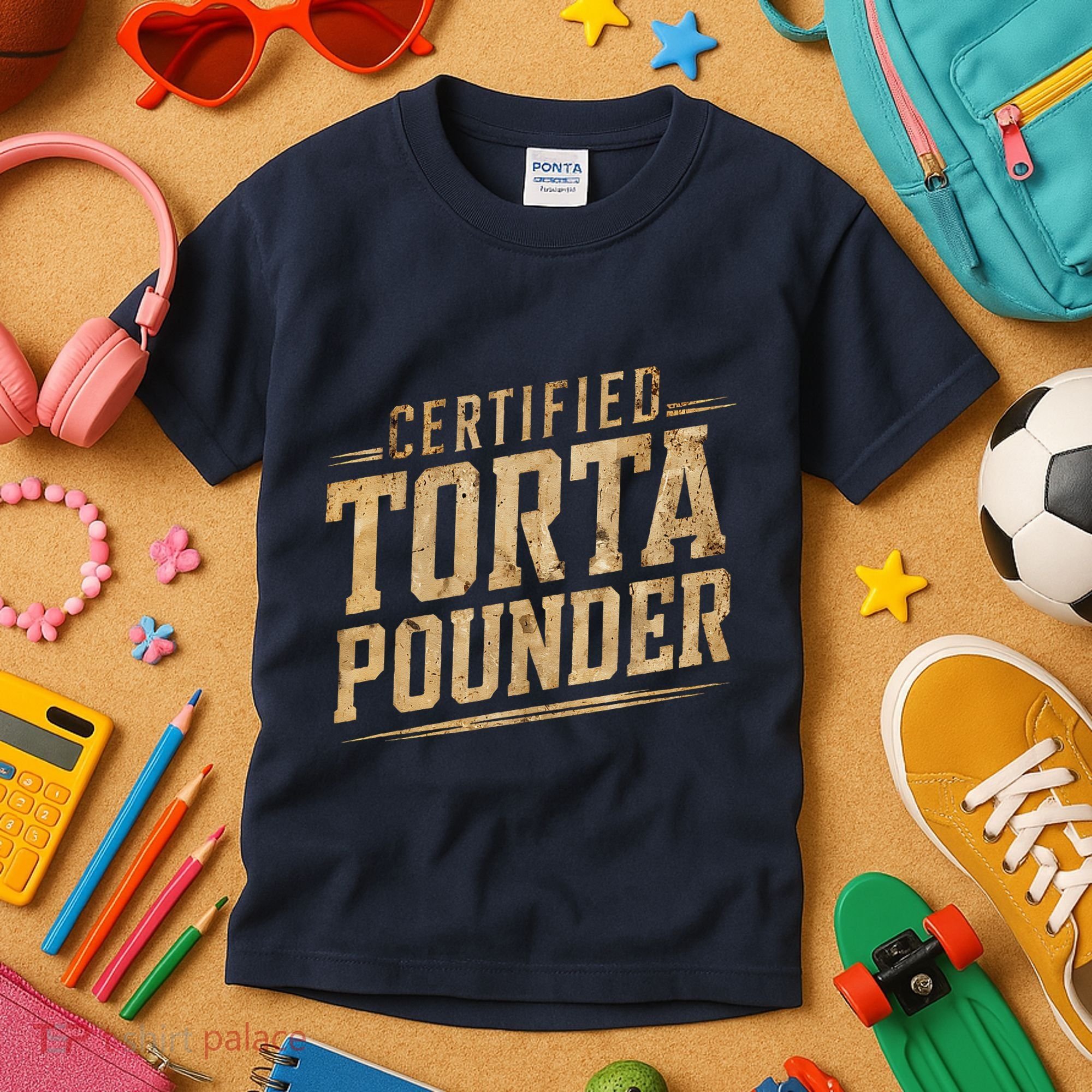 Funny Certified Torta Pounder Latino Kids T-Shirt