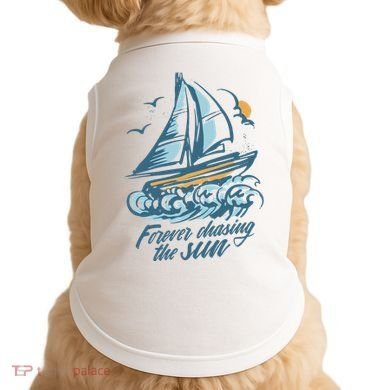 Forever Chasing The Sun Sail Boat Doggie Tank