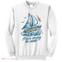 Forever Chasing The Sun Sail Boat Sweatshirt thumb 0