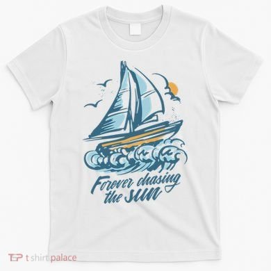 Forever Chasing The Sun Sail Boat T-Shirt