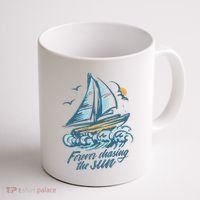 Forever Chasing The Sun Sail Boat Coffee Mug thumb 1