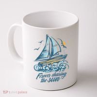 Forever Chasing The Sun Sail Boat Coffee Mug thumb 0