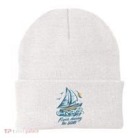Forever Chasing The Sun Sail Boat Beanie thumb 0