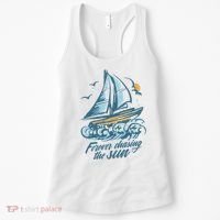 Forever Chasing The Sun Sail Boat Women's Tank Top thumb 0
