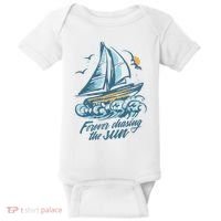 Forever Chasing The Sun Sail Boat Baby Bodysuit thumb 0
