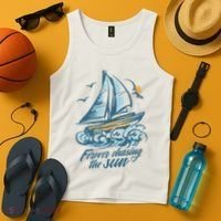 Forever Chasing The Sun Sail Boat Tank Top thumb 4