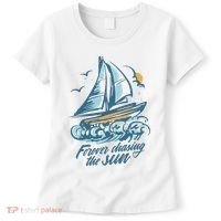 Forever Chasing The Sun Sail Boat Women's T-Shirt thumb 0