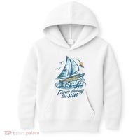 Forever Chasing The Sun Sail Boat Kids Hoodie thumb 0