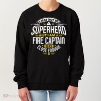 Fire Captain T Gift Idea Superhero Fireman Women's Sweatshirt thumb 0