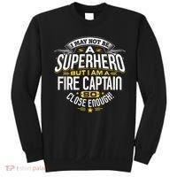 Fire Captain T Gift Idea Superhero Fireman Sweatshirt thumb 0