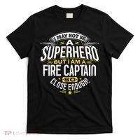 Fire Captain T Gift Idea Superhero Fireman T-Shirt thumb 0