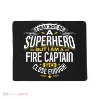 Fire Captain T Gift Idea Superhero Fireman Mousepad thumb 0