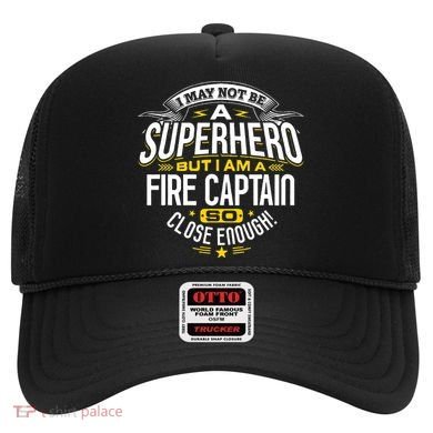 Fire Captain T Gift Idea Superhero Fireman Hat