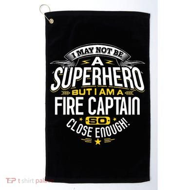 Fire Captain T Gift Idea Superhero Fireman Golf Towel